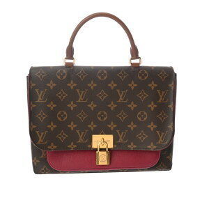 Louis Vuitton Monogram Marignan Handbag Fuchsia Canvas Bag